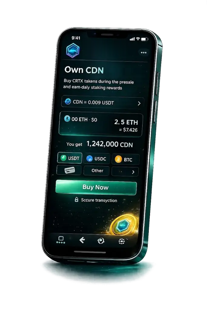 Saivom staking app screen
